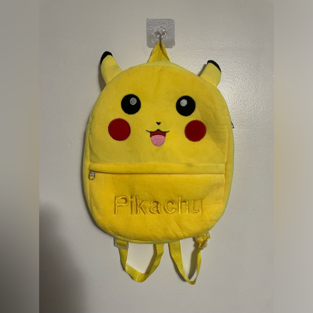 Pokemon Pikachu Yellow Embroidered Y2K Backpack